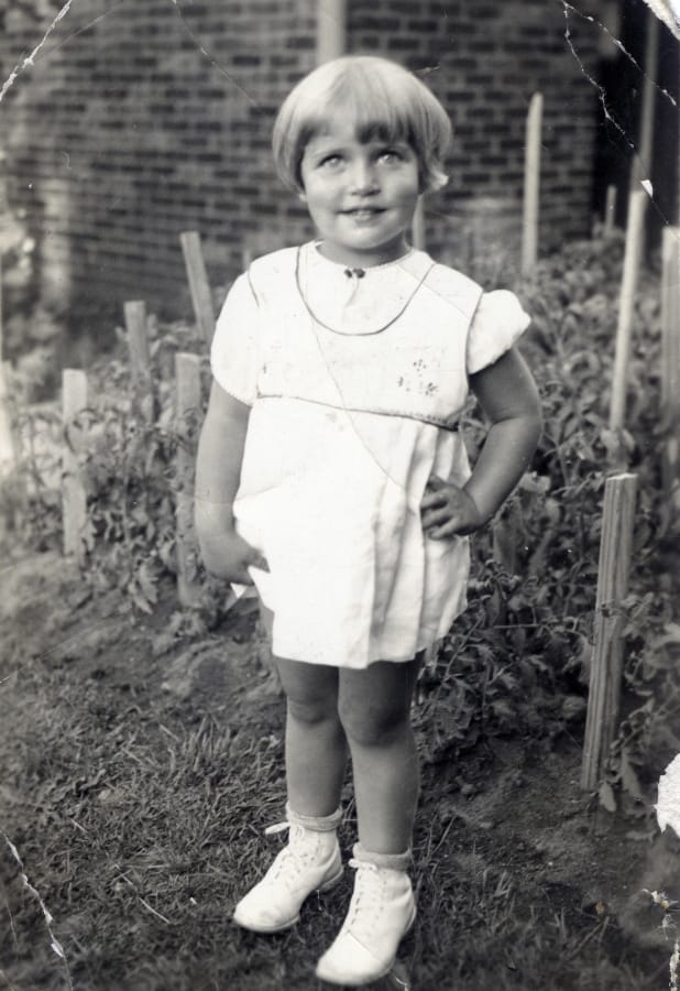 This image provided by the Supreme Court, shows Joan Ruth Bader at two-years-old in 1935, at her home in the Brooklyn borough of New York.