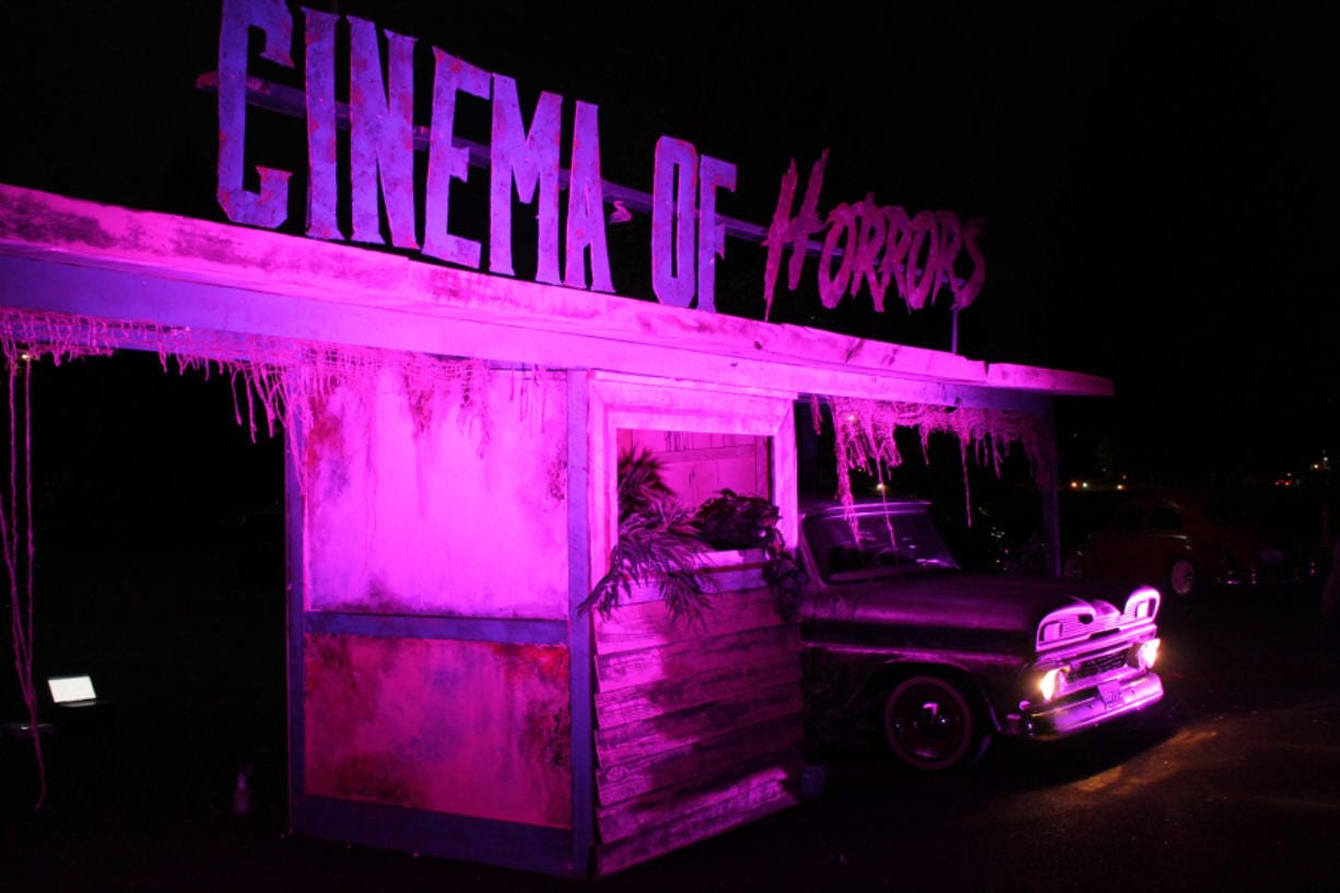 Cinema of Horrors moved from Kelso to the Clark County Event Center at the Fairgrounds this year, providing a spooky drive-in movie, haunted house hybrid experience.