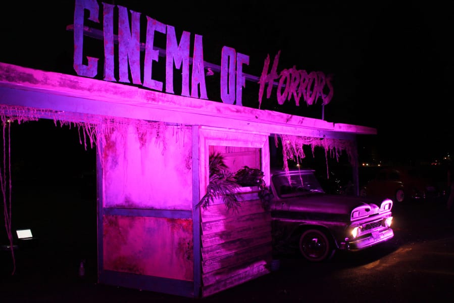 Cinema of Horrors moved from Kelso to the Clark County Event Center at the Fairgrounds this year, providing a spooky drive-in movie, haunted house hybrid experience.