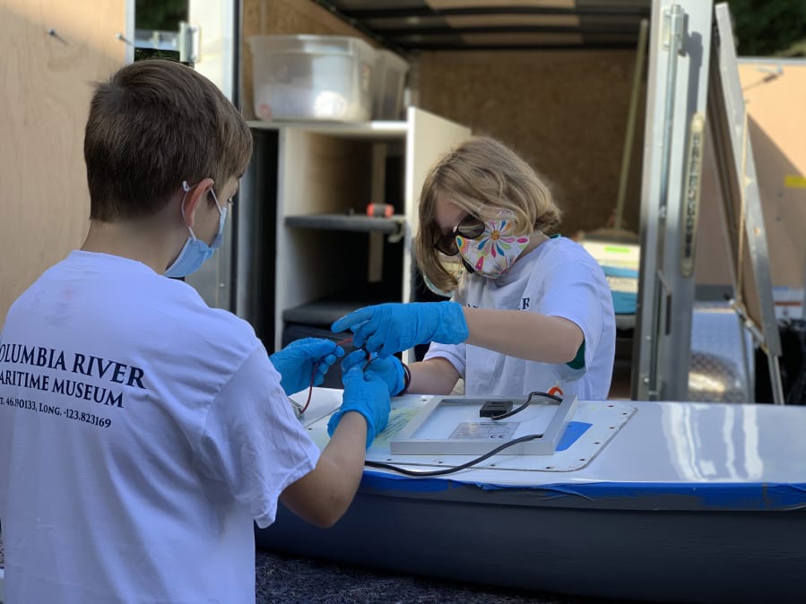 FELIDA: Fifth and seventh-grade students at Eisenhower Elementary School designed miniature boats to sail across the Pacific Ocean through a program called Mobile Miniboat Makerspace, facilitated by the Columbia River Maritime Museum in Astoria, Ore.