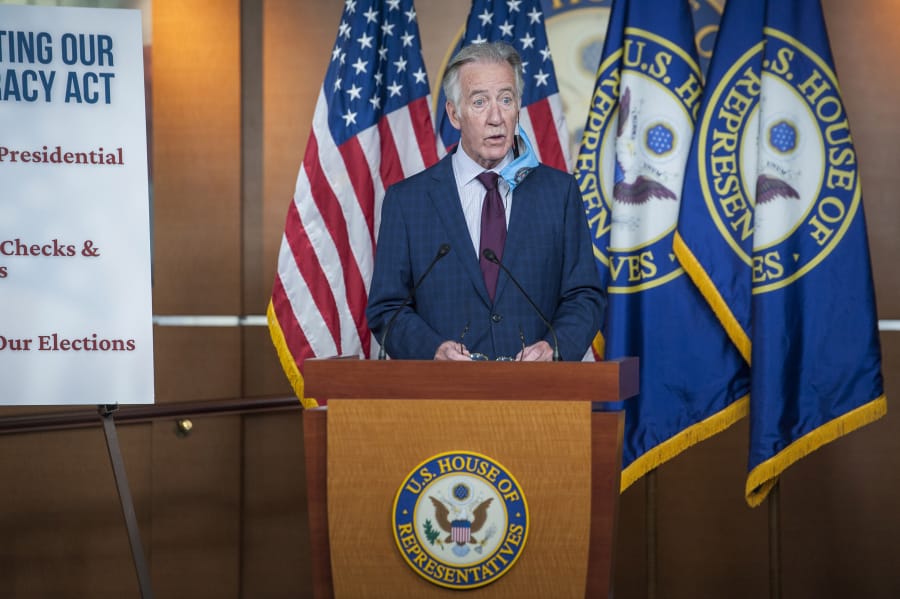 U.S. Rep. Richard Neal (D-Massachusetts) speaks during a press conference on a reforms package on Wednesday, Sept. 23, 2020 at the U.S. Capitol in Washington, D.C.
