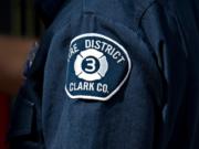 A patch from Fire District 3 is pictured in Hockinson on Tuesday morning, Sept. 22, 2020.