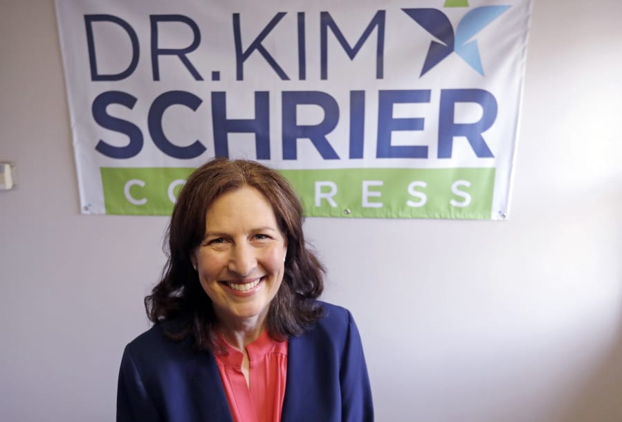 Incumbent Dr. Kim Schrier is shown during her 2018 campaign in Issaquah. She is the first Democrat to represent the 8th District since it was created.