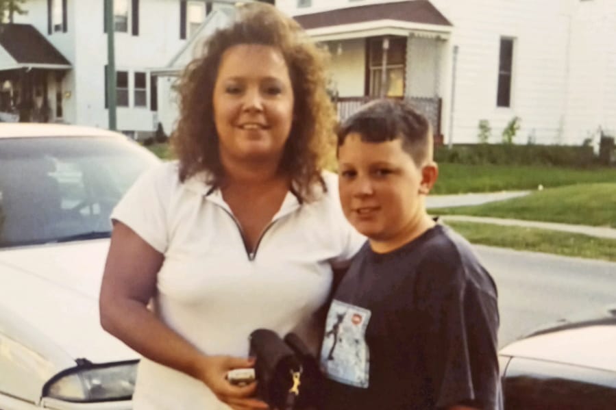 This undated photo provided by Diane Urban, shows her and her son Jordan Garmatter. After watching President Donald Trump target the son of former Vice President Joe Biden for his history of substance abuse, Urban, a Republican from Delphos, Ohio, was reminded again of the shame her son lived with during his own battle with addiction. As Trump nears the end of his first term, some supporters, including Urban, feel left behind by his administration&#039;s drug policies.