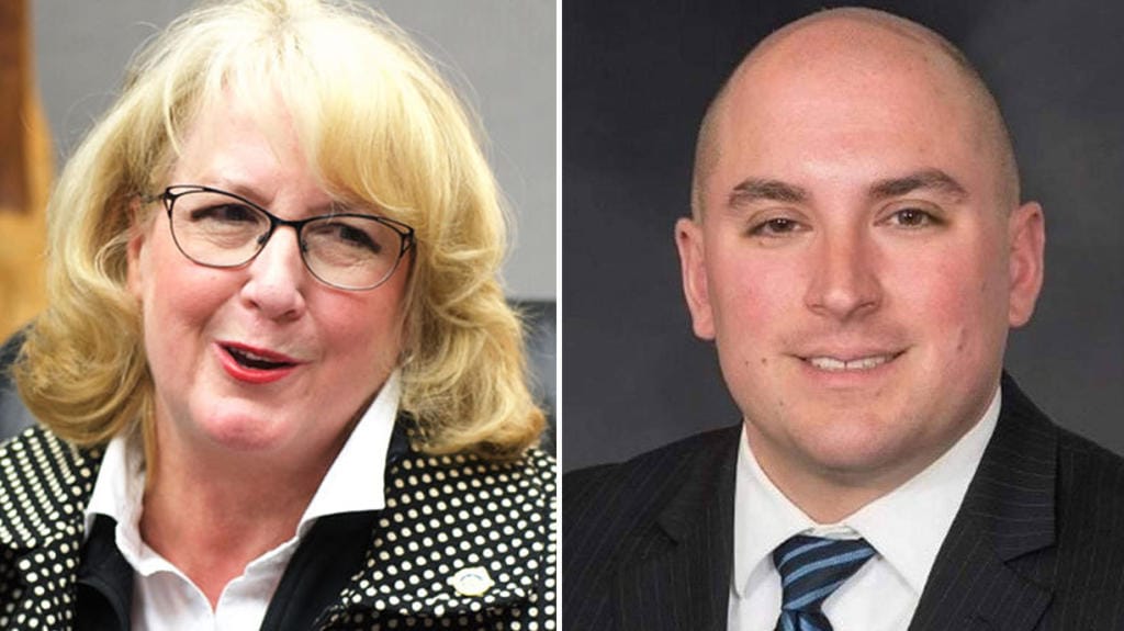 Incumbent Pat McCarthy, left, and challenger Chris Leyba are running for Washington auditor.