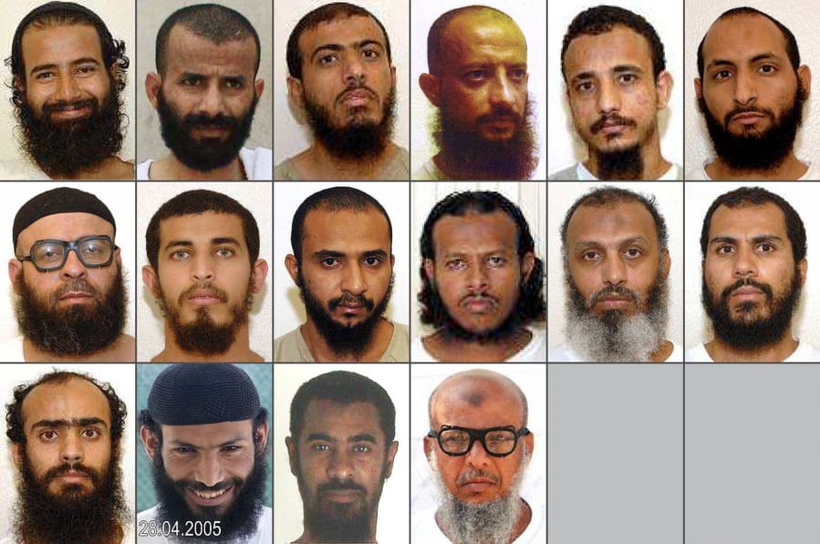 This combination of photos obtained by WikiLeaks shows 16 of the 18 Yemeni prisoners who were detained in Guantanamo Bay for more than a decade and were transferred years ago by the United States to the UAE with promises that they would be integrated into society. Instead, the UAE held the men in indefinite detention, according to families and lawyers. Most recently, UAE is allegedly forcing the men to return to Yemen, a country torn among rival factions, each running networks of secret prisons.
