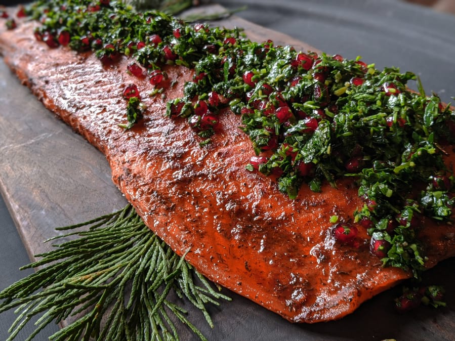 Crave Catering&#039;s nontraditional Thanksgiving offerings include applewood-cured salmon.