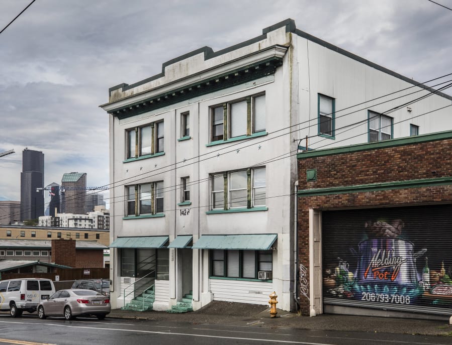 The 1426 Project building in the shadow of downtown Seattle that, when up and running, will be a collaborative project offering help to people returning home from prison and those dealing with addictions and homelessness to rebuild their lives.