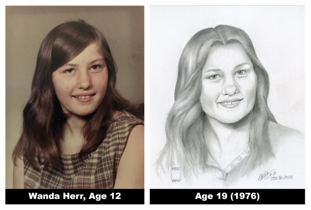 A forensic artist has created an age-progressed sketch of a 19-year-old woman whose skull was found on Mount Hood in hopes it may lead to more information about her 1976 disappearance and death.