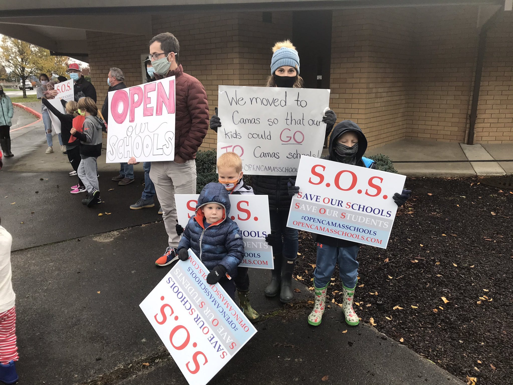 Mindy O’Neil has a second-grader in the Camas School District and two pre-schoolers who are attending in-person. “My second grader is at home watching his brothers go to school, and I just feel like his mental health is suffering.