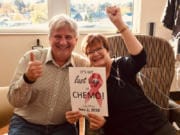 Breast cancer survivor Linda Green poses with her husband, Chuck Green, in November 2018 during her last day of chemotherapy. Green&#039;s aggressive cancer was detected early. There has been a drop in mammogram screenings at Legacy Salmon Creek Medical Center because of the pandemic.