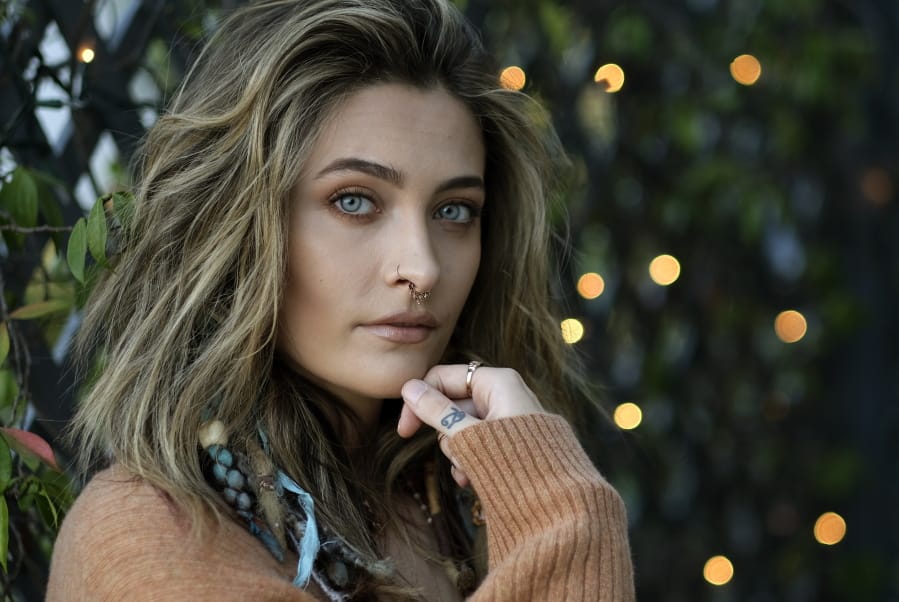 Paris Jackson poses for a portrait in Beverly Hills, Calif., on Oct. 27, to promote her debut solo album &quot;Wilted,&quot; releasing on Nov. 13. Her new single &quot;Let Down&quot; dropped Friday.