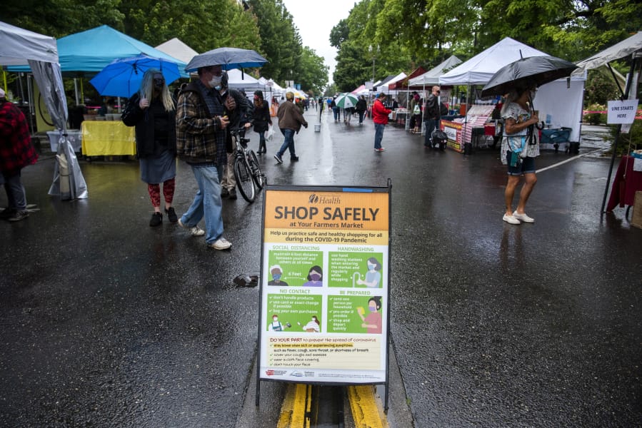 COVID-19 precautions have altered the Vancouver Farmers Market this year and limited the number of visitors. In lieu of the usual harvest and holiday markets bookending Thanksgiving, an outdoor market will continue on Saturdays through Dec. 19.