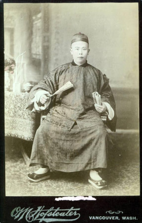 Chin Wing was the Cantonese cook for Major General Thomas M. Anderson, commandant of Vancouver Barracks 1886-1898. His cook&#039;s photo was taken about 1890 and is one of the earliest photos of a Chinese person living in Clark County.