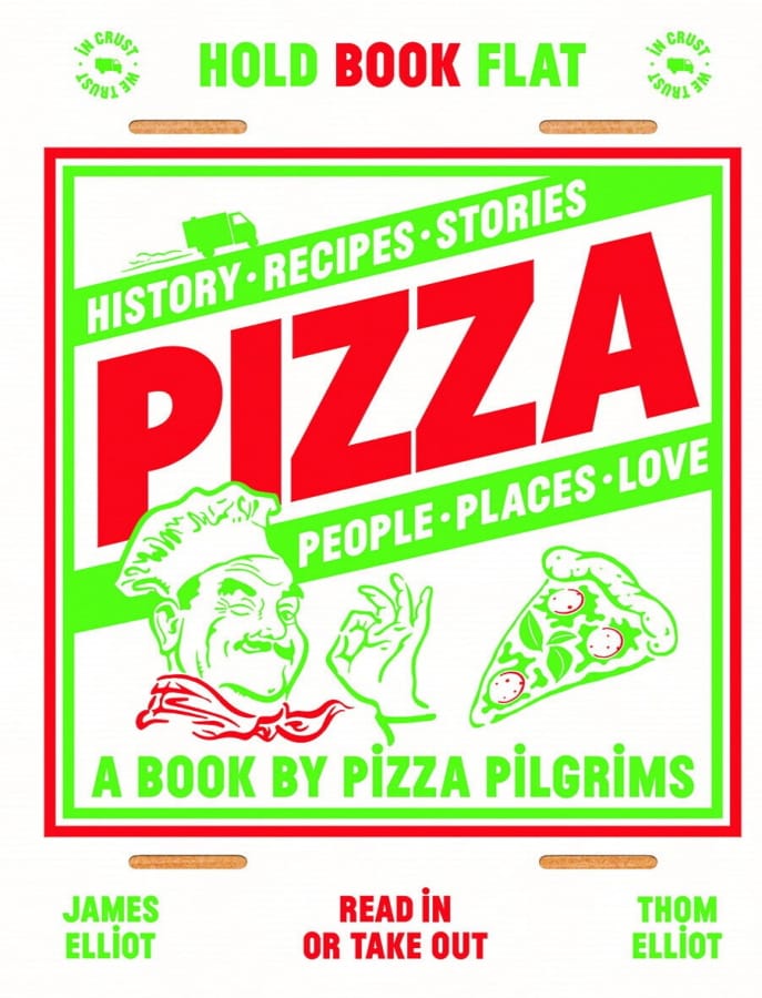 This cover image released by Quadrille shows &quot;Pizza: History, recipes, stories, people, places, love&quot; by Thom Elliot and James Elliot.
