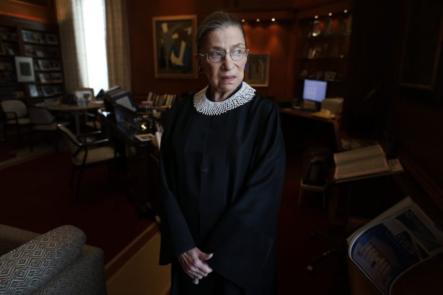 Associate Justice Ruth Bader Ginsburg Sept. 18.