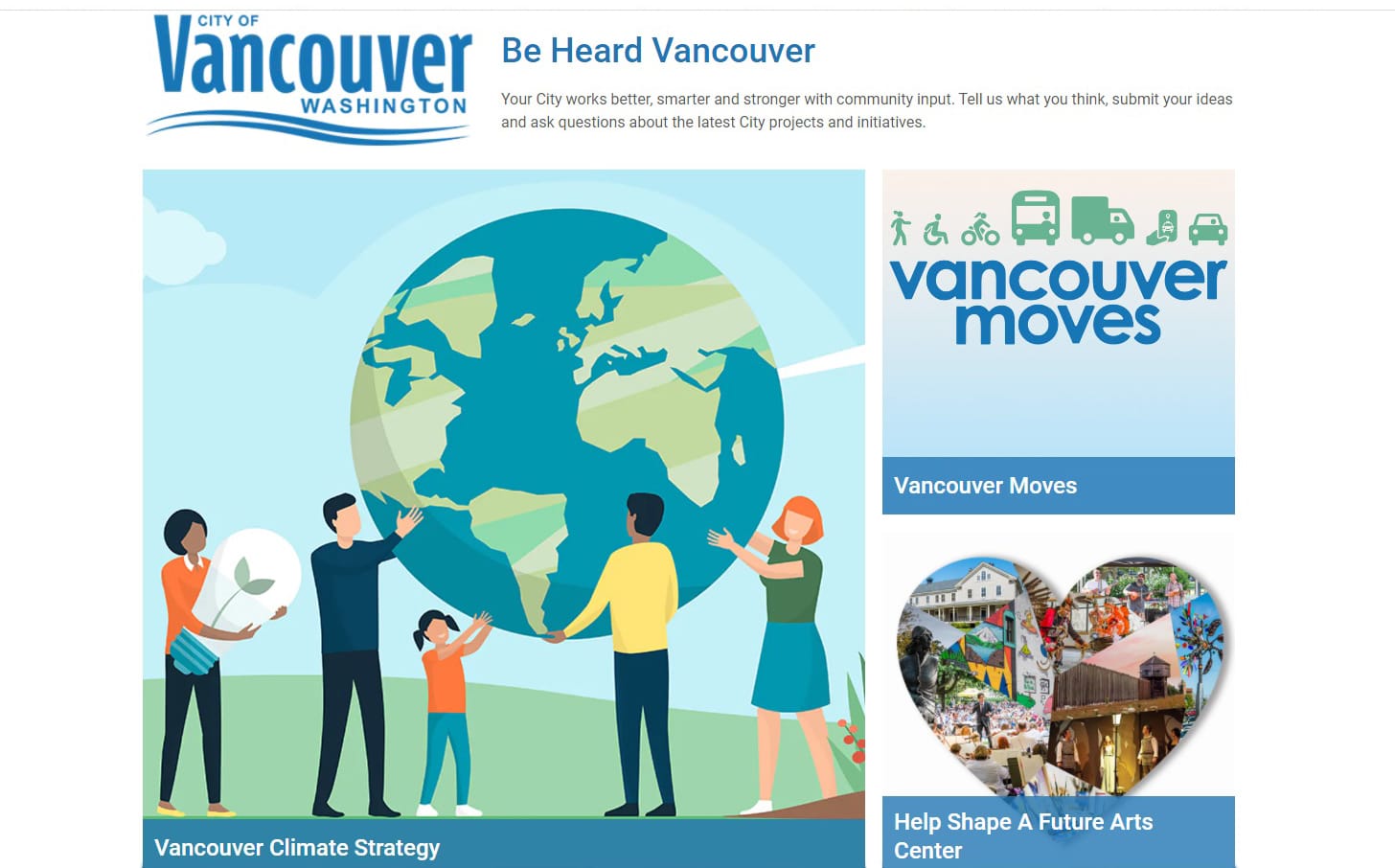 The city of Vancouver's transportation survey is at www.beheardvancouver.org/vancouvermoves