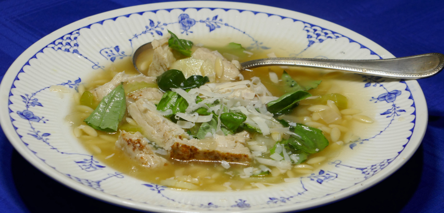 Chicken Orzo Soup.