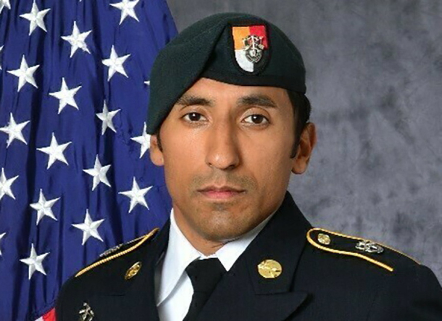 FILE - This undated photo provided by the U.S. Army shows U.S. Army Staff Sgt. Logan Melgar Green Beret, who died from non-combat related injuries in Mali in June 2017.  Tony DeDolph, a U.S. Navy SEAL, pleaded guilty Thursday, Jan. 14, 2021, to involuntary manslaughter for his role in the hazing-related death of Melgar.   (U.S.