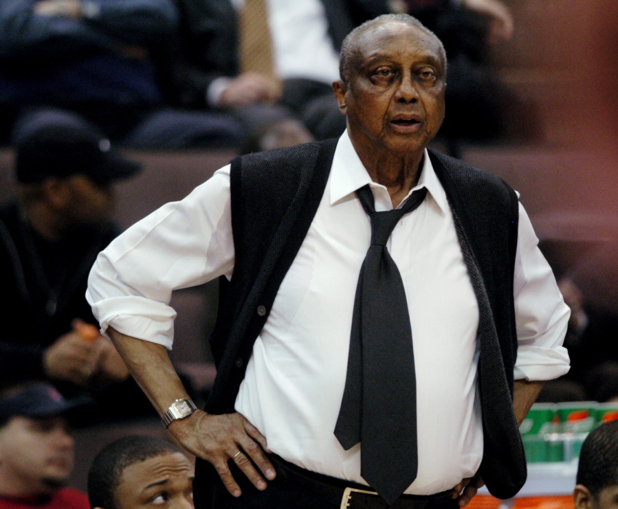 Temple coach John Chaney in 2006. He was one of the nation&#039;s leading Black coaches and a commanding figure during a Hall of Fame basketball career at Temple. He died at age 89. His death was announced by the university Friday, Jan. 29, 2021.