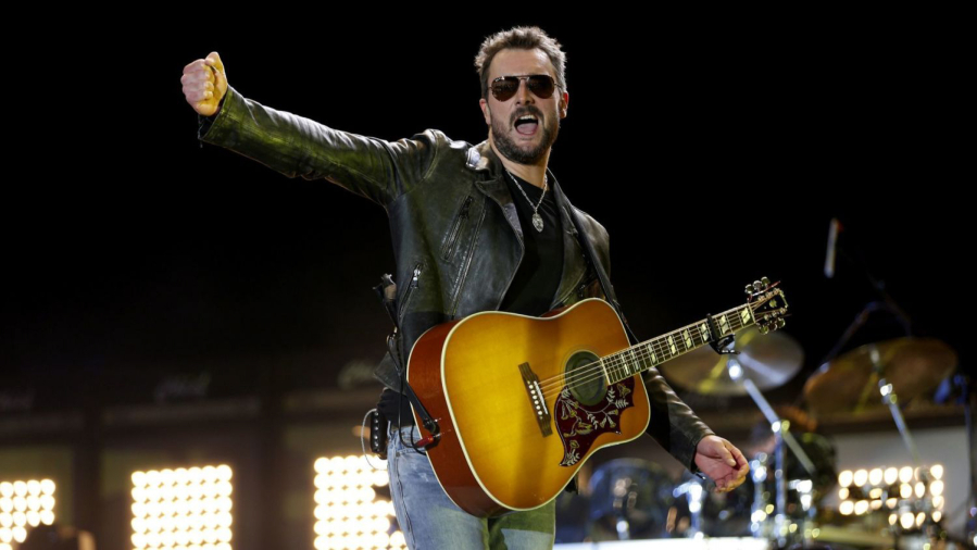 Eric Church makes a headlining performance on the first day during the 10th anniversary of Stagecoach Country Music Festival at the Empire Polo Club in Indio, Calif., in 2016. (Allen J.