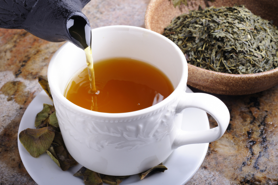 Drinking at least seven cups of green tea or one cup of coffee daily can lower the risk of death in those who&#039;ve had a heart attack or stroke, according to researchers in Japan.