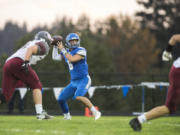 La Center quarterback Tom Lambert (6) passed for 1,252 yards and 12 touchdowns and also rushed 808 yards and 15 TDs for the Wildcats in 2019.
