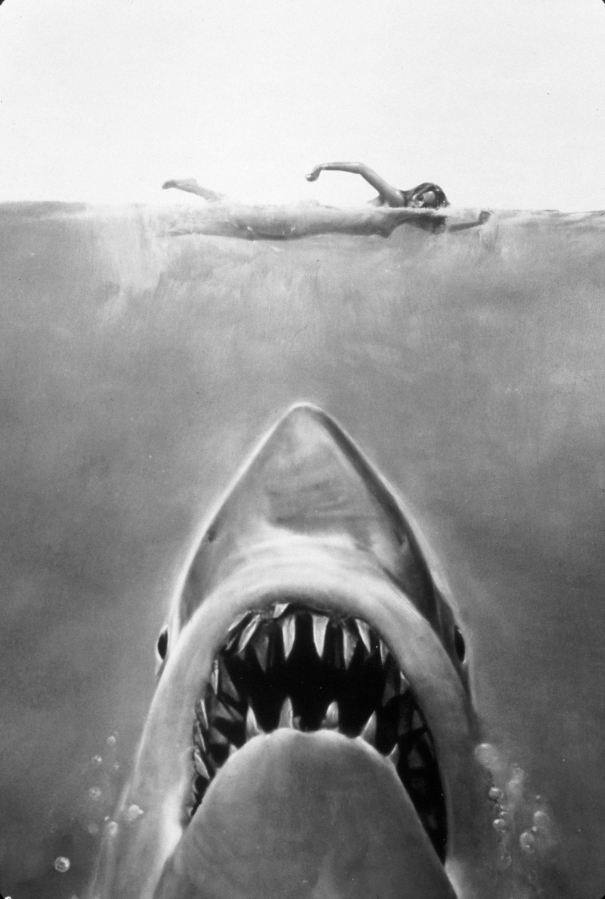 1975, JAWS theatric poster art.