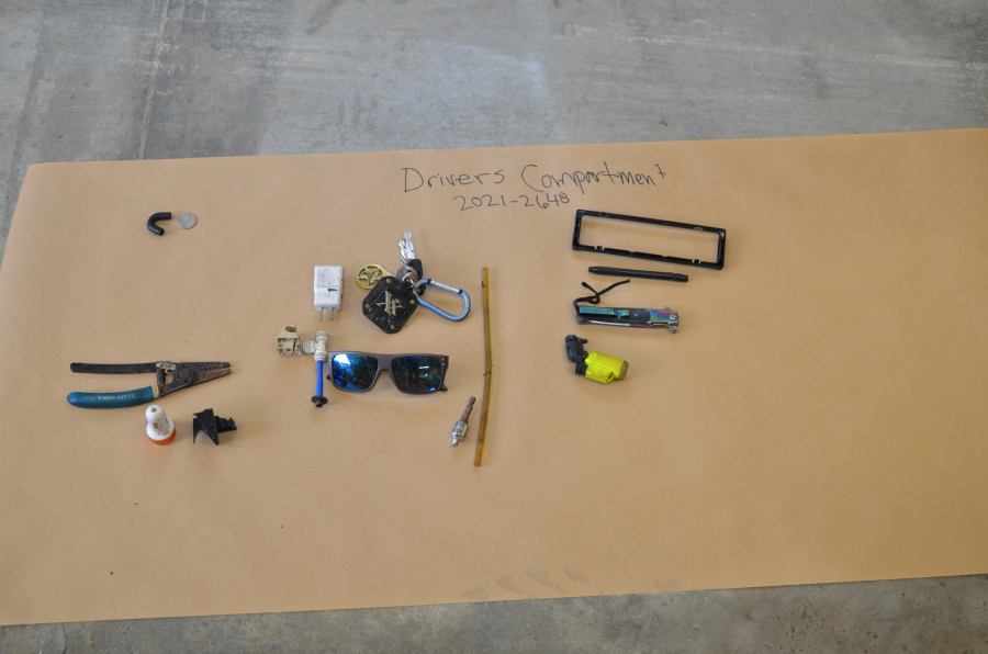 Photographs released Friday by the Vancouver Police Department -- which is leading the Jenoah Donald shooting investigation and handling the release of information -- show items found during a search of Donald&#039;s Mercedes-Benz earlier this month.