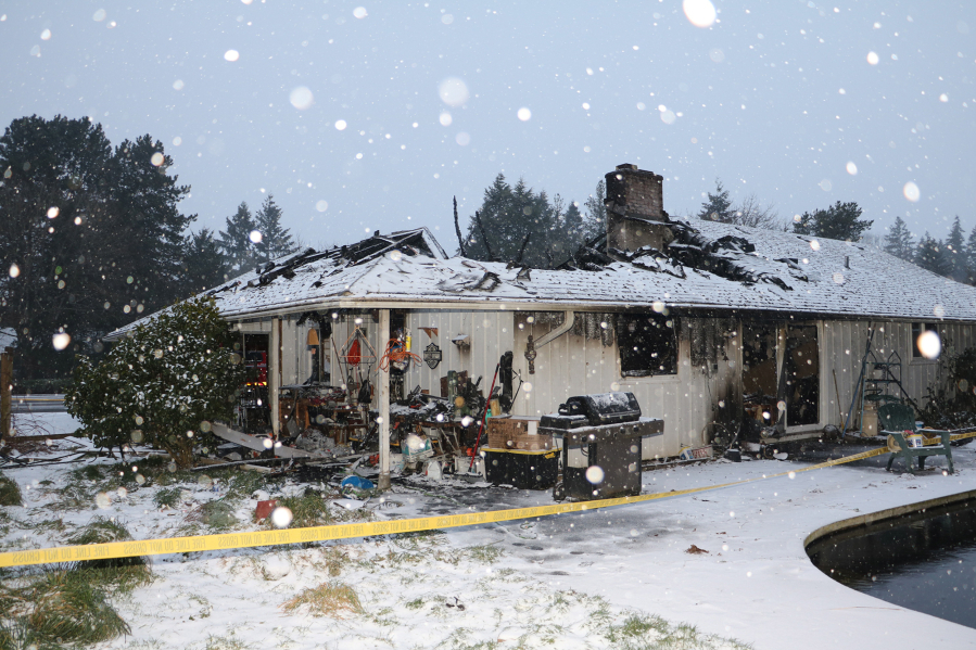 A Feb. 11 house fire, in which the home&#039;s roof collapsed, was caused by an electrical malfunction or failure of the microwave range, according to the Vancouver Fire Marshal&#039;s Office.
