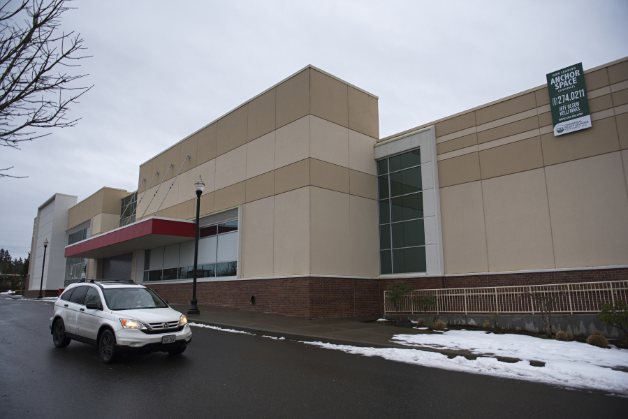 A motorist drives past the exterior of the former J.C. Penney store at Columbia Tech Center, which filed for bankruptcy last year and closed. Retail stores are the only industry in which bankruptcies are increasing. The total number of bankruptcies in Clark County has been decreasing for years, even with the economic impact of the novel coronavirus pandemic.
