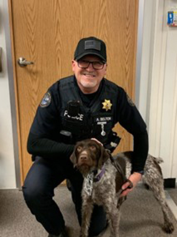 RIDGEFIELD: Oakley, a female German pointer, will join the Cowlitz Public Safety Department to help keep ilani and the Cowlitz Reservation safe.