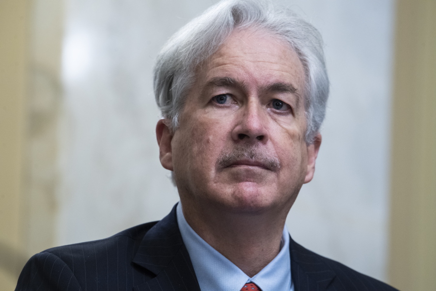 William Burns testifies before a Senate Intelligence Committee hearing on his nomination to be director of the Central Intelligence Agency, Wednesday, Feb. 24, 2021 on Capitol Hill in Washington.