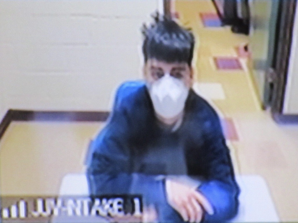 Cesar Soto Gama, 16, of Vancouver appears Monday morning via Zoom in Clark County Juvenile Court on a fugitive from justice warrant. Soto Gama is wanted on second-degree murder, first-degree assault and unlawful possession of a firearm in Oregon stemming from a homicide in Clackamas County.