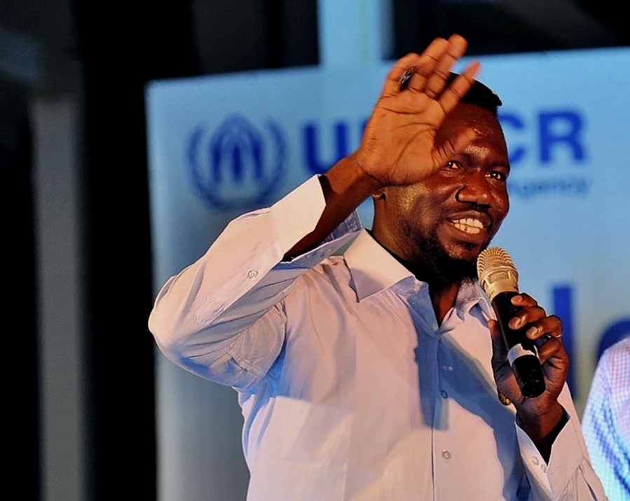 Sayid Ismael Baraka, a U.S. citizen from Atlanta, Georgia, participates in a World Refugee Day event held by the UNHCR in Tel Aviv, Israel, June 20, 2019. Baraka went to a village in West Darfur province for a family visit in December 2020. One day during his stay, the 36-year-old was killed in an attack by local militias. Baraka was among dozens of people killed in a recent spike of violence in the restive province that is threatening Sudan&#039;s fragile transitional government.