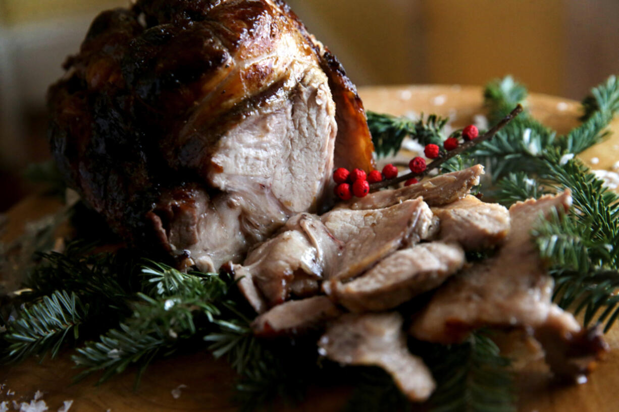 Roast pork loin with maple glaze (Laurie Skrivan/St.