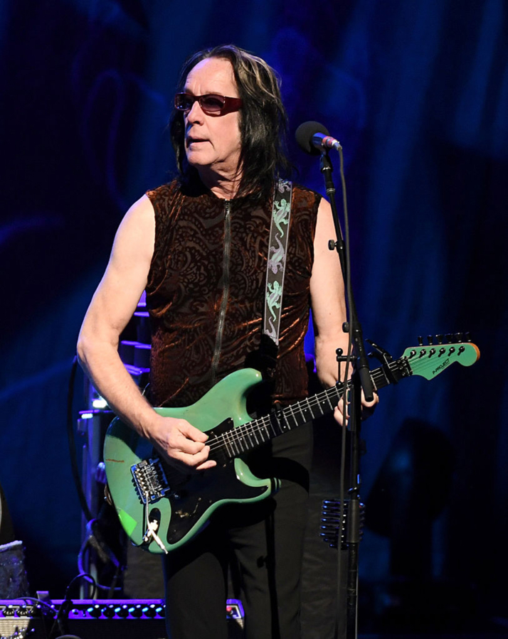 Recording artist Todd Rundgren performs in 2016 with Ringo Starr &amp; His All-Starr Band at The Smith Center for the Performing Arts in Las Vegas.