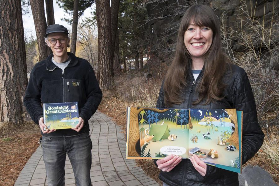 Author Lucas Alberg and illustrator Megan Marie Myers, both of Bend, Ore., created &quot;Goodnight Great Outdoors.&quot; (Photos by ryan brenecke/Bend Bulletin)