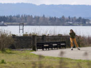Anna Miller of Vancouver takes in the view during a scenic skate along the Waterfront Renaissance Trail on Monday afternoon. The area is also popular with walkers, runners, boat enthusiasts and cyclists. Forbes named Vancouver the No. 2 place in America to visit during the pandemic.