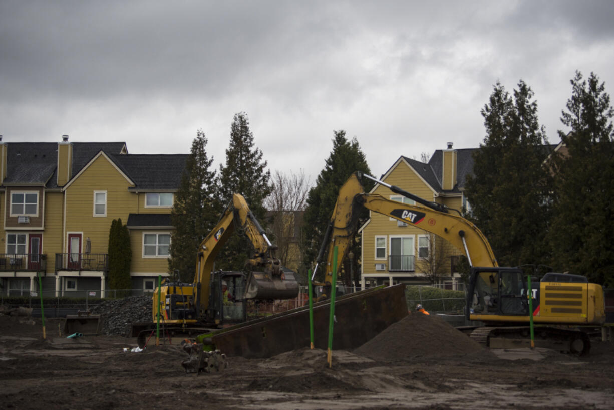 Construction begins on Riverside Townhomes, a town house complex proposed for a long-vacant lot at 1770 S.E. Columbia River Drive. Each is about 2,500 square feet with a two-car garage on the bottom floor. They&#039;re set to be completed between spring and summer 2022.