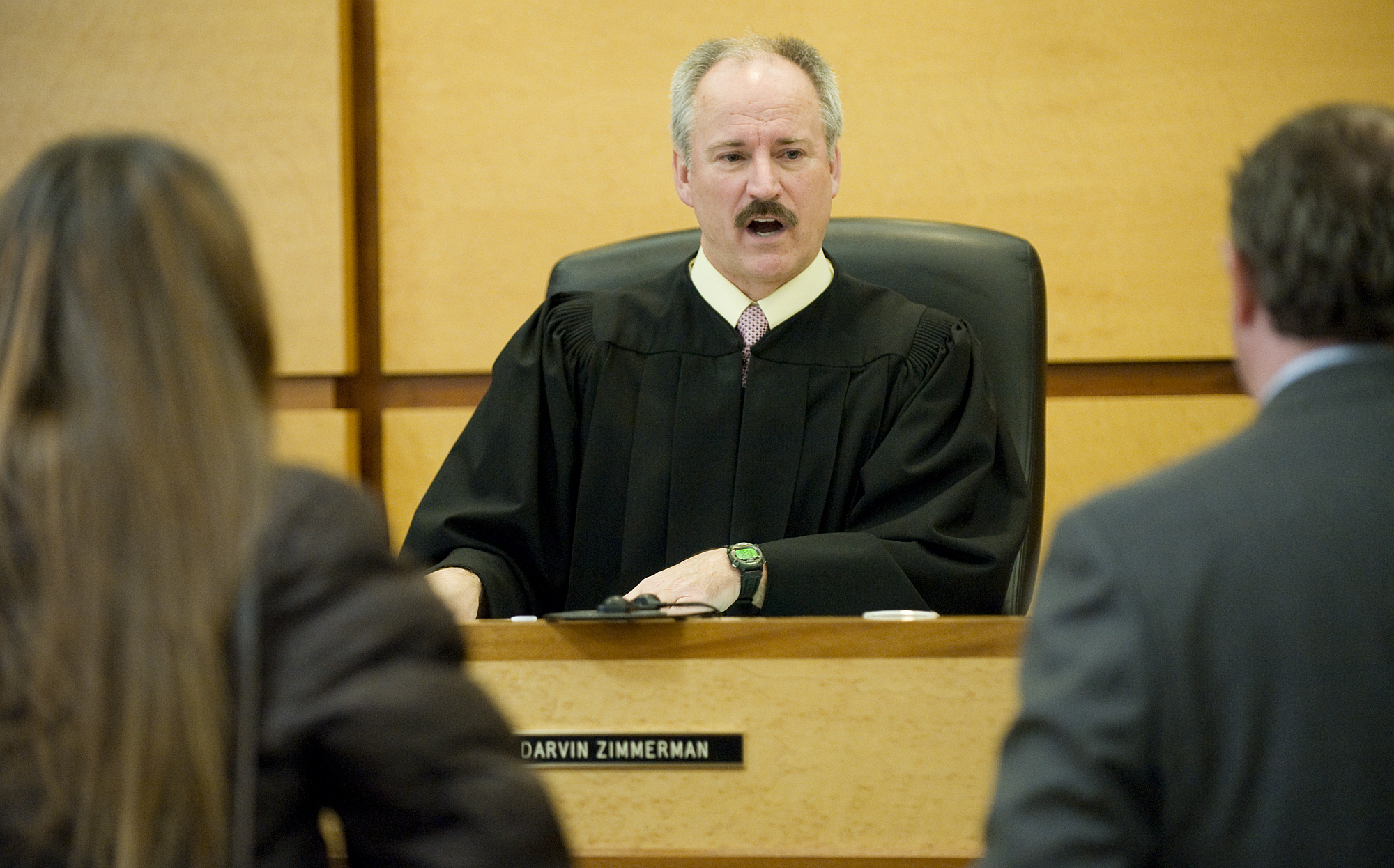 Judge Darvin Zimmerman presides over Mental Health Court in 2010. Zimmerman has been a judge in Clark County for more than 20 years.