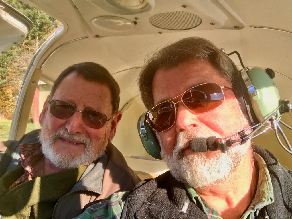 Flying partners Truman O'Brien, left, and Craig Beles walked away from a crash in a forest near the Clark-Skamania county line on Monday.