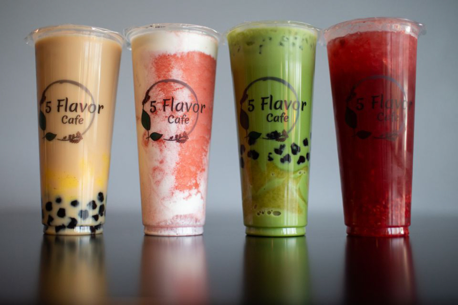 Boba tea at 5 Flavor Cafe located at 14740 NW Cornell Road, Portland, Ore., April 2, 2021.
