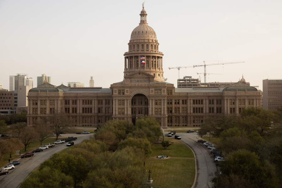 The Texas Capitol in Austin.