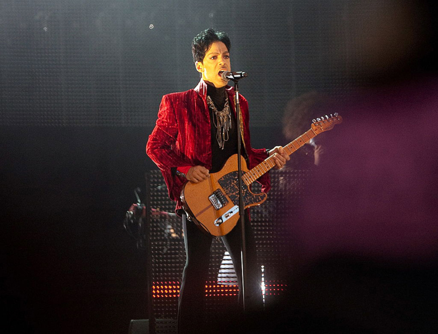 Prince performs on the main stage at the first day of Sziget (Island) Festival on Aug. 9, 2011, on "Hajogyar" (Shipyard) Island in Budapest, Hungary.