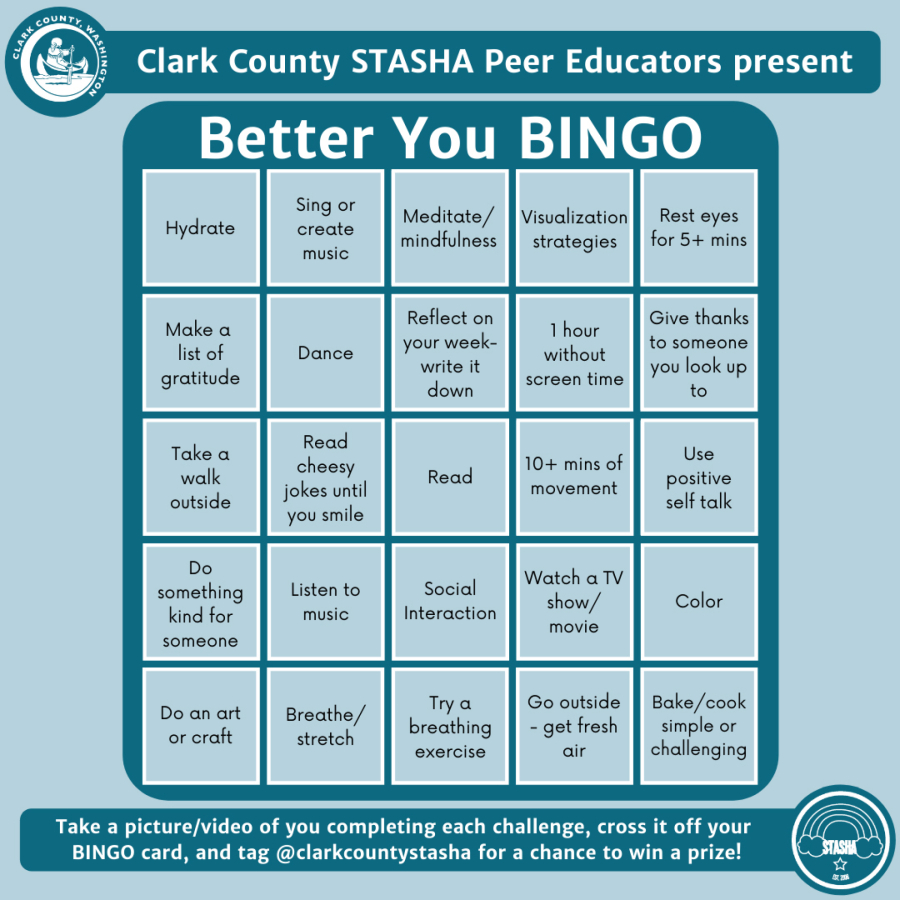 STASHA's bingo challenge aims to help teens cope and continues through May 20.