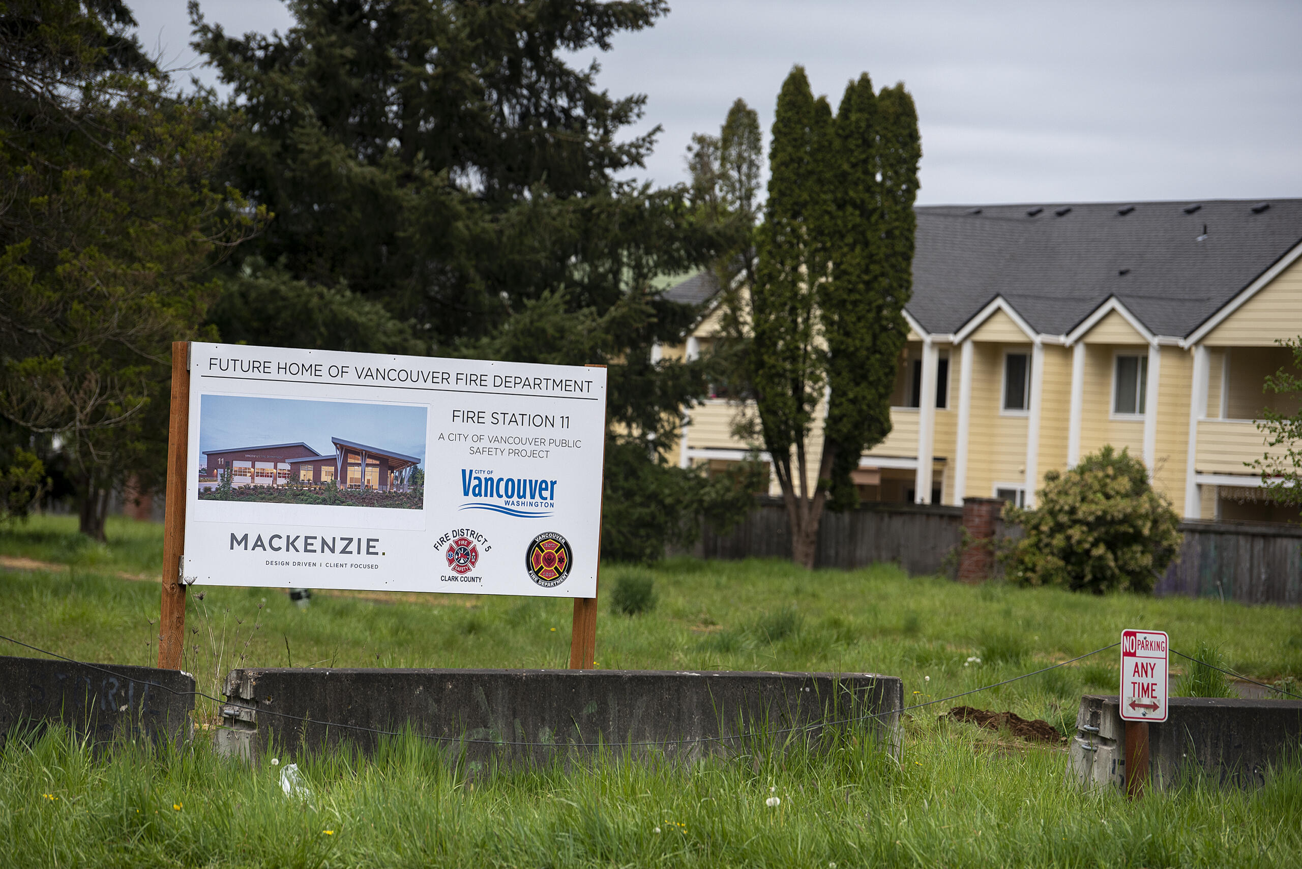 Vancouver was awarded a $7.1 million contract to start construction on Fire Station 11, as seen Tuesday morning, April 27, 2021.