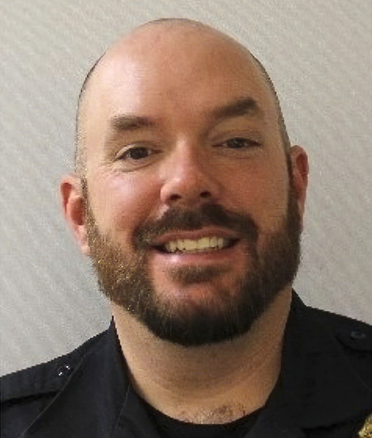 This image provided by the U.S. Capitol Police shows U.S. Capitol Police officer William &quot;Billy&quot; Evans, an 18-year veteran who was a member of the department&#039;s first responders unit. Evans was killed Friday, April 2, 2021, after a man rammed a car into two officers at a barricade outside the U.S. Capitol and then emerged wielding a knife. (U.S.
