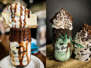 The Salted Caramel Cheesecake and the Mint Green Monster are two of the "Freak Shakes" offered by The Yard, a milkshake bar coming to the Waterfront Vancouver this summer.