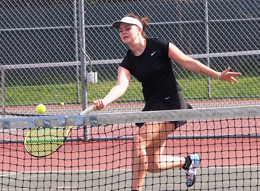 Prairie High senior Emma Tuttle is the Falcons' No. 1 singles player. She has high hopes for a spring season that is just getting started.